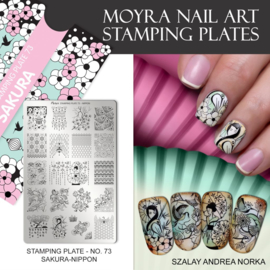 Moyra Stamping Plaat 73 Sakura – Nippon
