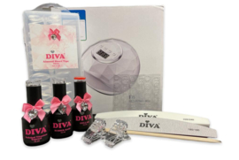 Diva Press on Kit met Dual Wave lamp