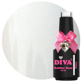 Diva Rubber Basecoat White 15 ml