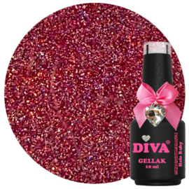 DIVA Gellak Holo Ruby 10 ml  #F