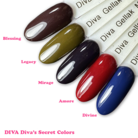 DIVA Gellak Diva's Secret Colors Collection 5x 10 ml  #D