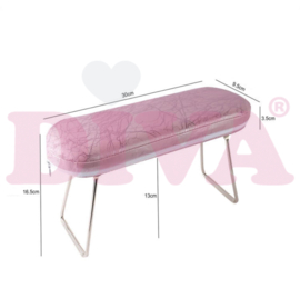 Armrustkussen roze parelmoer luxe design