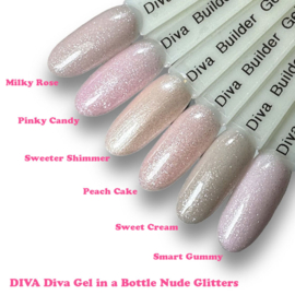 DIVA Gel in a Bottle Glittering Collection - 6x 15 ml met gratis Fineliner