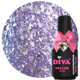 DIVA Gellak Glitter Purple 15ml