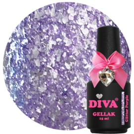 Diva Gellak Glitter Purple 15ml