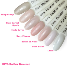DIVA Rubber Basecoat Classic Collection 6x 15 ml PRO