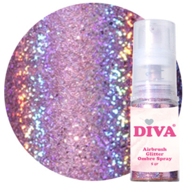 DIVA Airbrush Glitter Colorboom Spray Purple 5