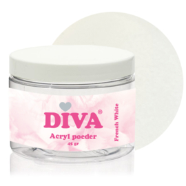 Diva Acryl Poeder French White 45 gram