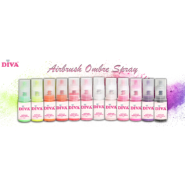 DIVA Airbrush Ombre Spray - complete set 11+1 gratis   COMPLETE ORDER WORDT VERSTUURD ZODRA HET BINNEN IS.