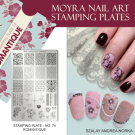 Moyra Stamping Plaat 74 Romantique