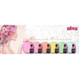 DIVA Gellak French Pastel Collection 6x 15 ml - 5+1 gratis