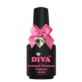 DIVA Polished Titanium Topcoat - No Wipe 15 ml