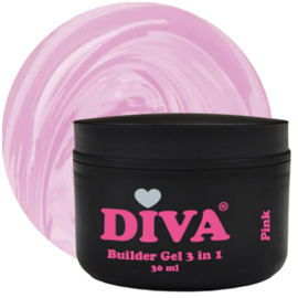 DIVA Builder Gel LOW HEAT 3-in-1 PINK 30ml