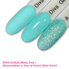 Diamondline A Pop of Pastel Mint Swirl