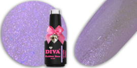 DIVA Rubber Basecoat Lavender Crystal 15 ml