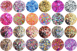 Diamondline Pretty Confetti set van 23 stuks in luxe bewaardoos