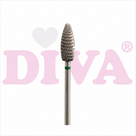 DIVA Carbide Freesbit Conisch Afgerond – Groen