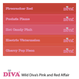 DIVA Colorpop Stickers Wild Diva's Pink and Red Affair