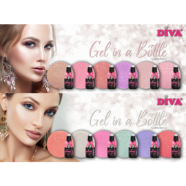 DIVA Gel in a Bottle Lovely Glow Collection 1&2 - 12x 15 ml met gratis Fineliner