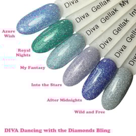 DIVA Gellak Dancing with the Diamonds BLING, BOLD en FEVER Collection 18x 10 ml + gratis Fineliner  #G
