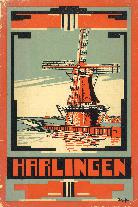 Gids voor Harlinger rond 1934 (repro)