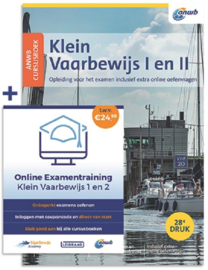 ANWB - Cursusboek Klein Vaarbewijs I en II + Online Examentraining