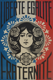 Shepard Fairey. LIBERTÉ, ÉGALITÉ, FRATERNITÉ