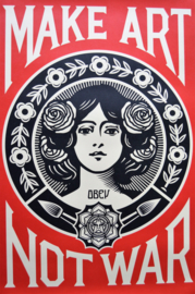 Shepard Fairey. Make Art Not War