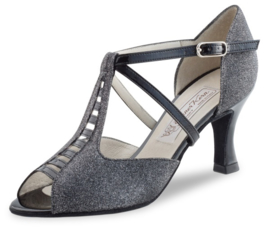 *WK-Holly-65-Black Silver Brokade