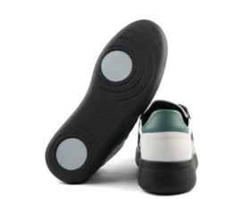 PD-Groovies Helsinki-WhiteBlackGreen Leather