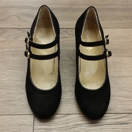 *YBR-120-Black Suede-6cm