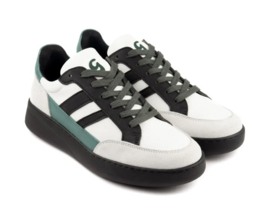 PD-Groovies Helsinki-WhiteBlackGreen Leather