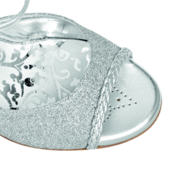 *TAN-A2-New Glitter Argento-9cm (40)