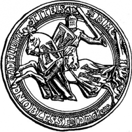 Adellijke titel: Baron(es) von Bistermund - met borstster en pin