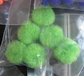 Pompons 10 mm - groen