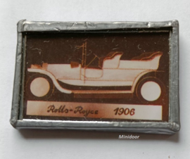 Schilderijtje "Oude Auto" (glas in lood)
