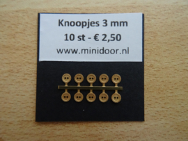KN53 - Koperkleurig knoopje 3 mm