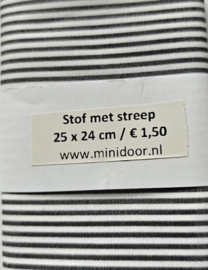 stof met streepmotief