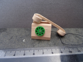 Houten telefoon