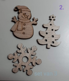 Houten Kerstfiguren (2)