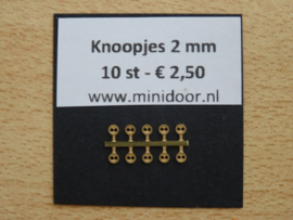 KN51 - Koperkleurig knoopje 2 mm
