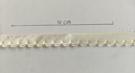 Feston katoenen band - 12 mm / wit