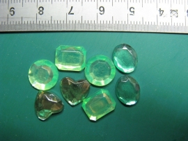 Glittersteentjes - groen gemengd