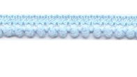 Pompomband 10 mm - Licht Blauw