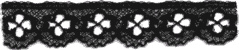 Fine Cotton Lace 91 - Zwart