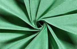 Ruit stof 2 mm - Groen / Wit