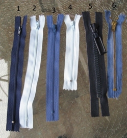 Blauwe ritsen