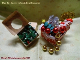 Dozen met Kerstdecoratie (zelf maken)