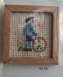 Borduurwerk in lijstje