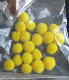Pompons 3 mm - geel